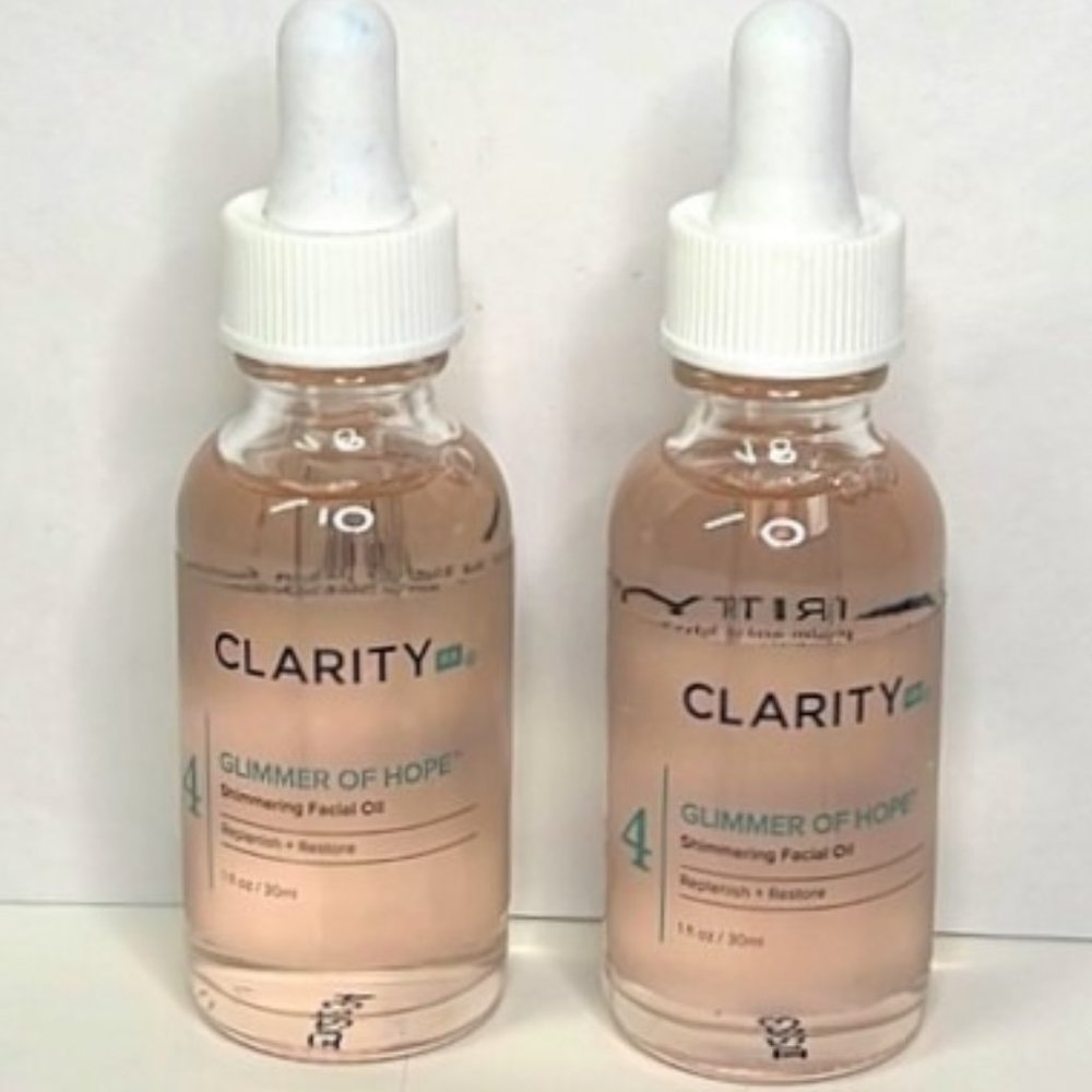 Clarity Rx 4 Glimmer Of Hope Facial Oil Replenish + Restore 1 oz (Lot of 2)
